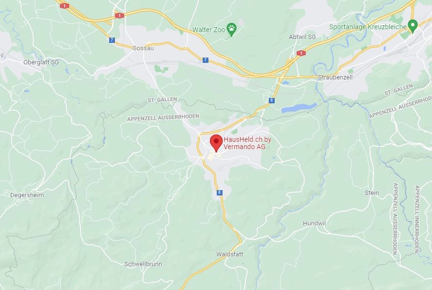 Google-Maps Karte von der Vermando AG